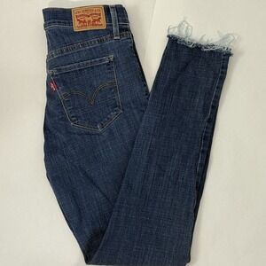 Levis‎ 311 Jeans Womens Shaping Skinny Sz 28 Dark Blue Denim Y2K Casual